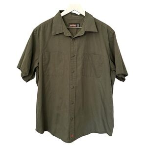 Jesse James Industrial Workwear Button Up Short Sleeve Outerwear Shirt Men’s XL